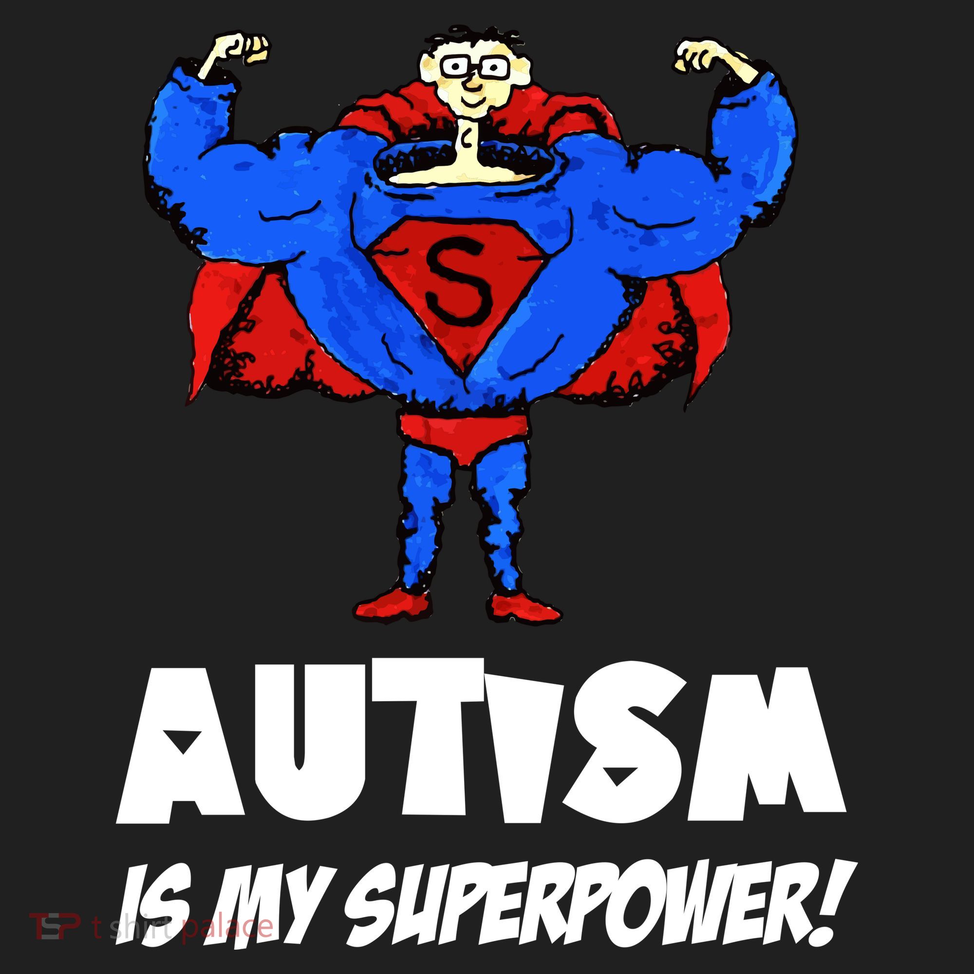 Autism Is My Super Power Hero Women's Sweatshirt