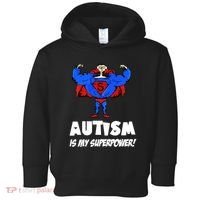 Autism Is My Super Power Hero Toddler Hoodie thumb 0
