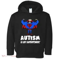 Autism Is My Super Power Hero Toddler Hoodie thumb 0