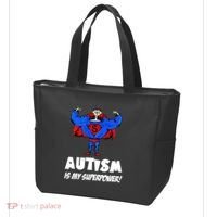 Autism Is My Super Power Hero Tote Bag thumb 3