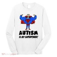 Autism Is My Super Power Hero Long Sleeve Shirt thumb 0