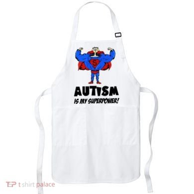 Autism Is My Super Power Hero Apron