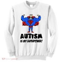 Autism Is My Super Power Hero Sweatshirt thumb 0