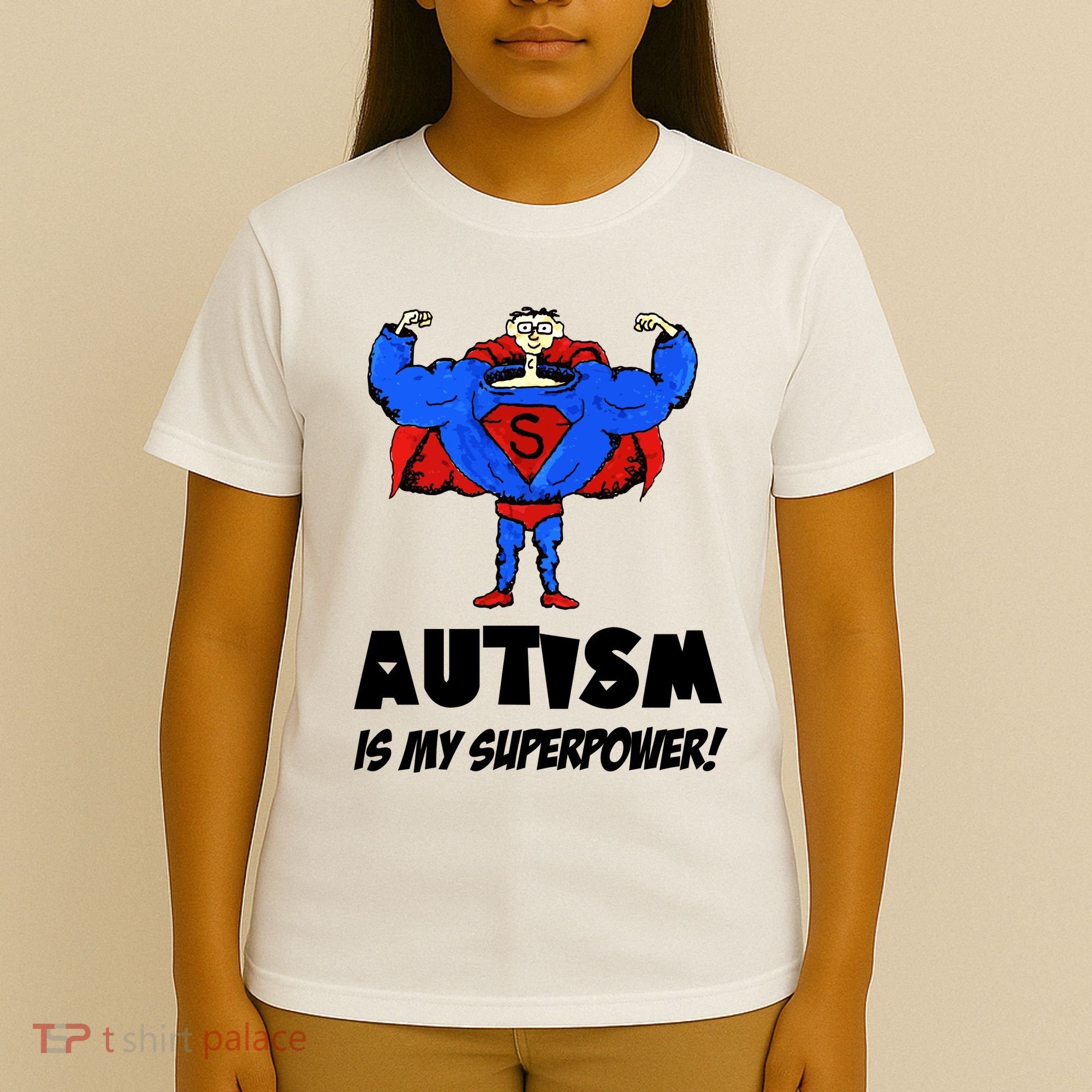 Autism Is My Super Power Hero T-Shirt