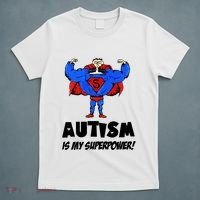 Autism Is My Super Power Hero T-Shirt thumb 5