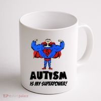 Autism Is My Super Power Hero Coffee Mug thumb 1