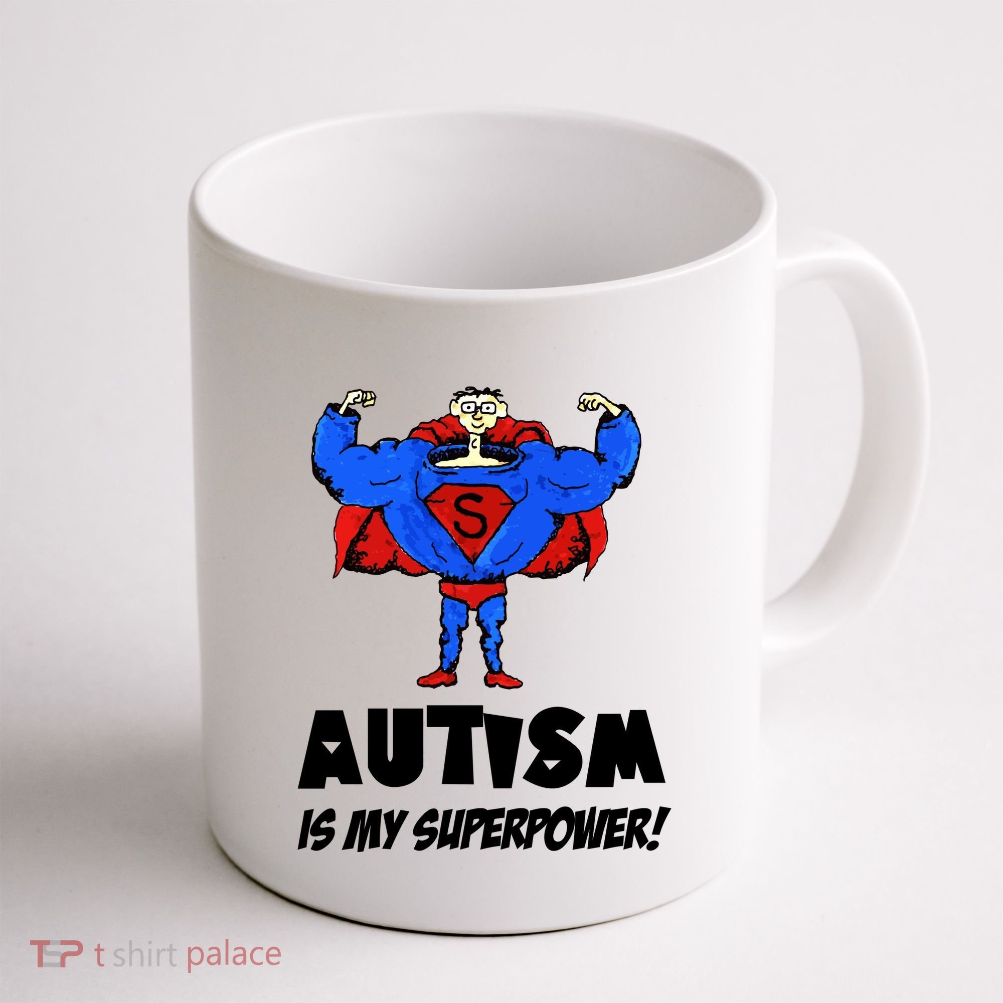 Autism Is My Super Power Hero Coffee Mug