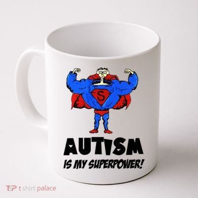 Autism Is My Super Power Hero Coffee Mug