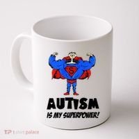 Autism Is My Super Power Hero Coffee Mug thumb 0