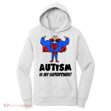 Autism Is My Super Power Hero Women's Hoodie