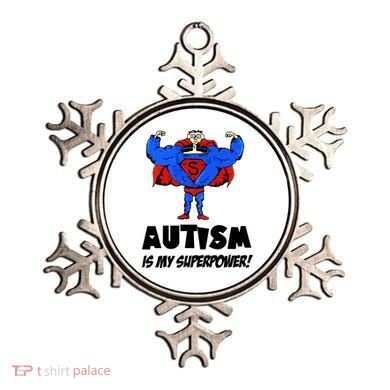 Autism Is My Super Power Hero Ornament