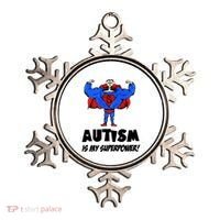 Autism Is My Super Power Hero Ornament thumb 0