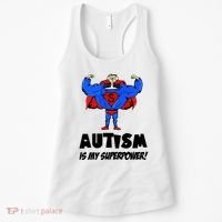 Autism Is My Super Power Hero Women's Tank Top thumb 0