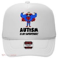Autism Is My Super Power Hero Hat thumb 0
