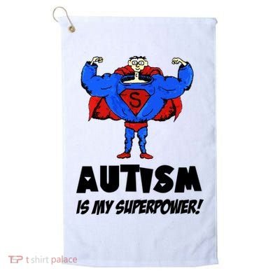 Autism Is My Super Power Hero Golf Towel