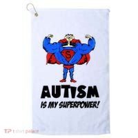 Autism Is My Super Power Hero Golf Towel thumb 0