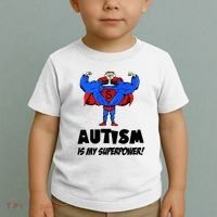 Autism Is My Super Power Hero Toddler T-Shirt thumb 2