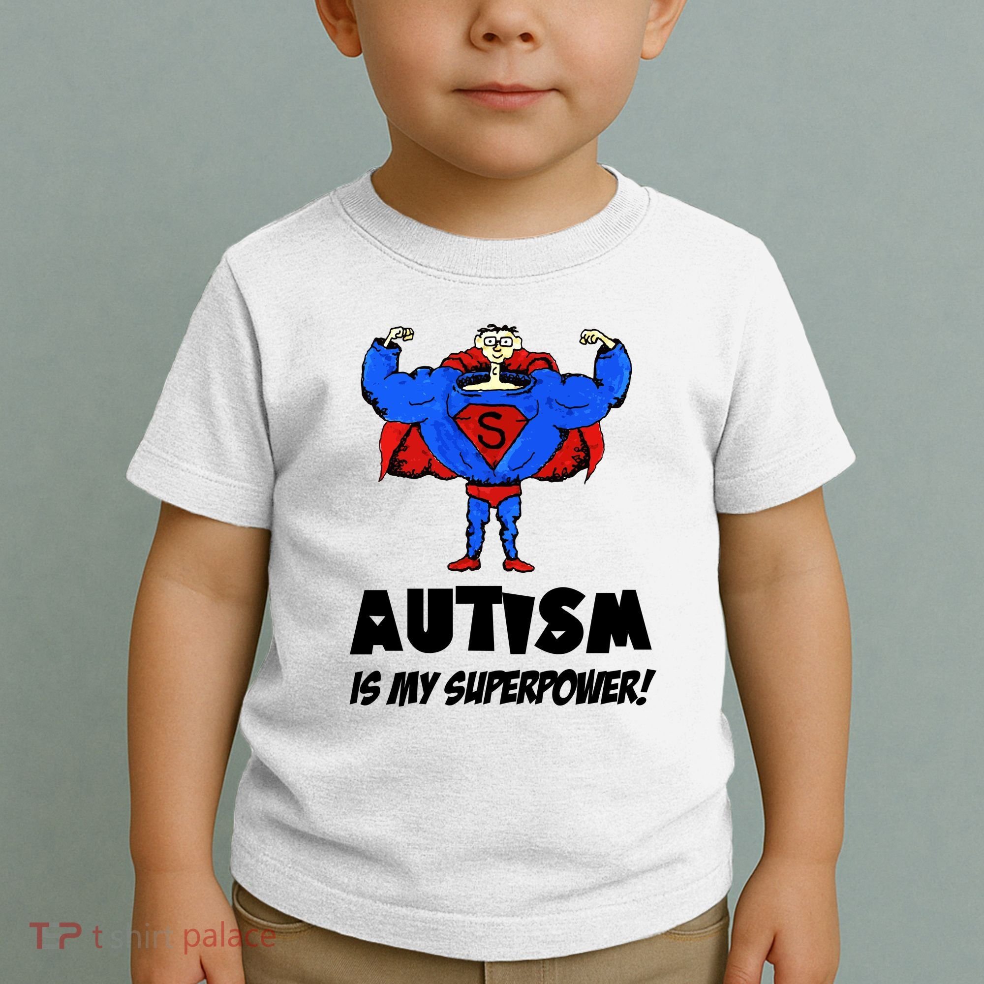 Autism Is My Super Power Hero Toddler T-Shirt