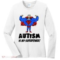 Autism Is My Super Power Hero Women's Long Sleeve Shirt thumb 0
