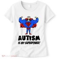 Autism Is My Super Power Hero Women's T-Shirt thumb 0