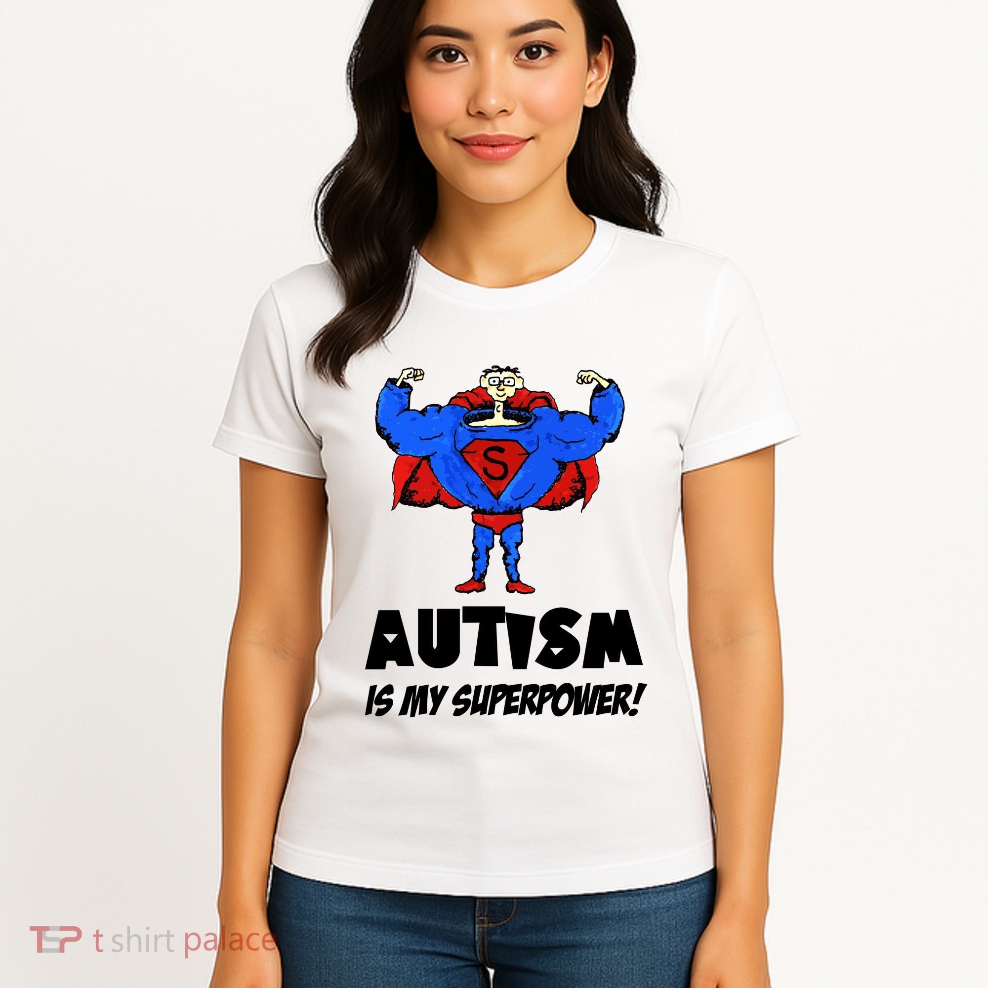 Autism Is My Super Power Hero Women's T-Shirt