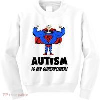 Autism Is My Super Power Hero Kids Sweatshirt thumb 0