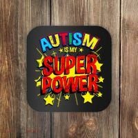 Autism Is My Superpower Autism Awareness Coaster thumb 0