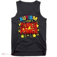 Autism Is My Superpower Autism Awareness Tank Top thumb 0