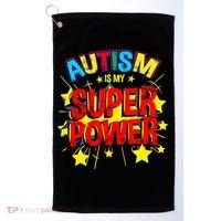 Autism Is My Superpower Autism Awareness Golf Towel thumb 0