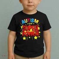 Autism Is My Superpower Autism Awareness Toddler T-Shirt thumb 2