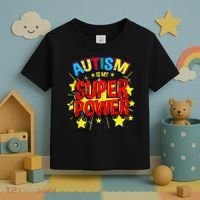 Autism Is My Superpower Autism Awareness Toddler T-Shirt thumb 3