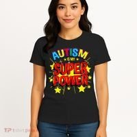 Autism Is My Superpower Autism Awareness Women's T-Shirt thumb 4