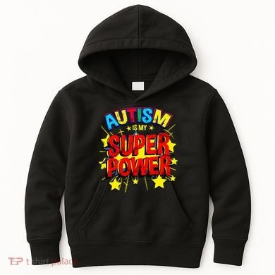 Autism Is My Superpower Autism Awareness Kids Hoodie