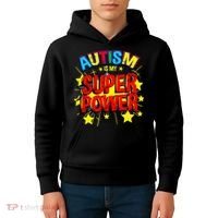 Autism Is My Superpower Autism Awareness Kids Hoodie thumb 4