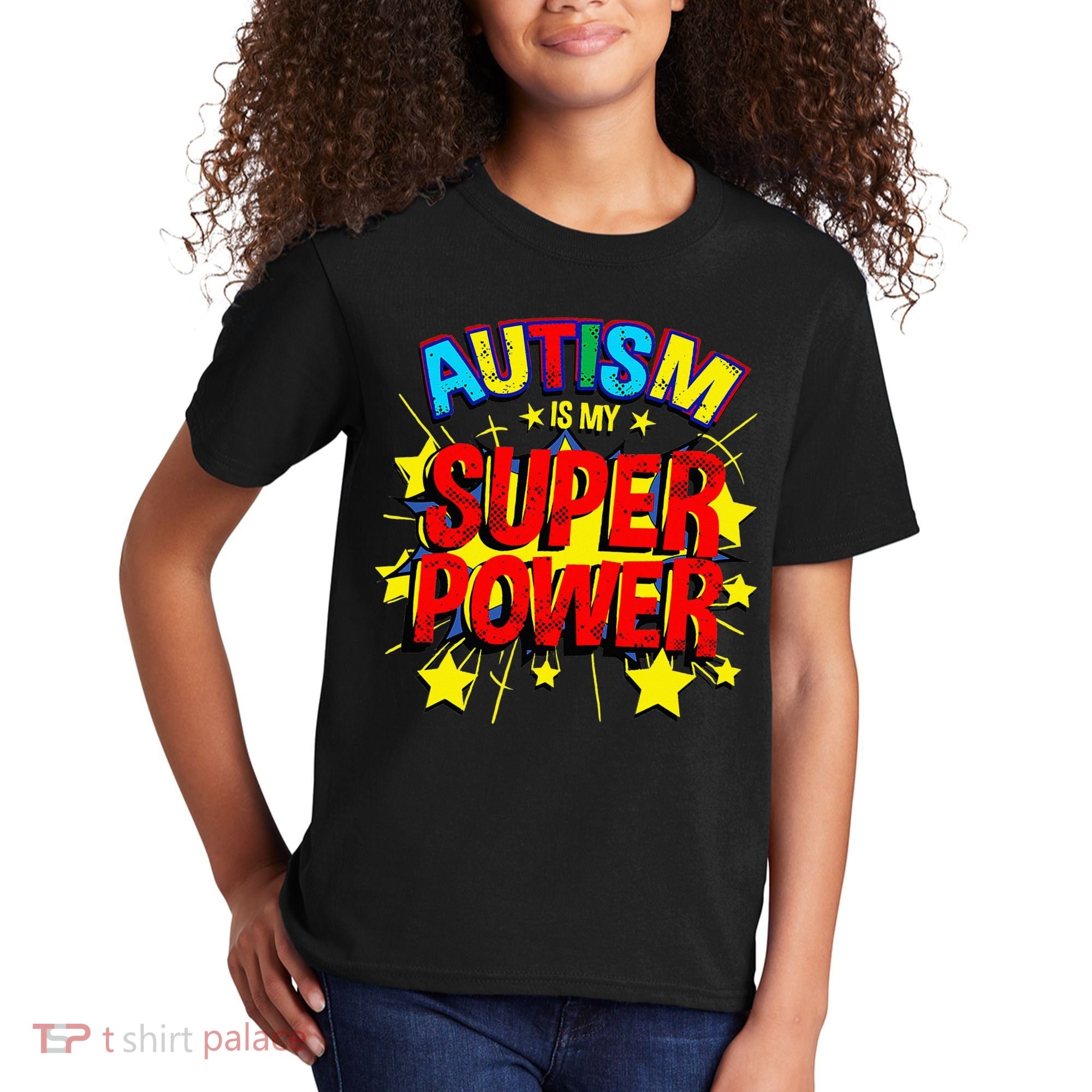 Autism Is My Superpower Autism Awareness Kids T-Shirt
