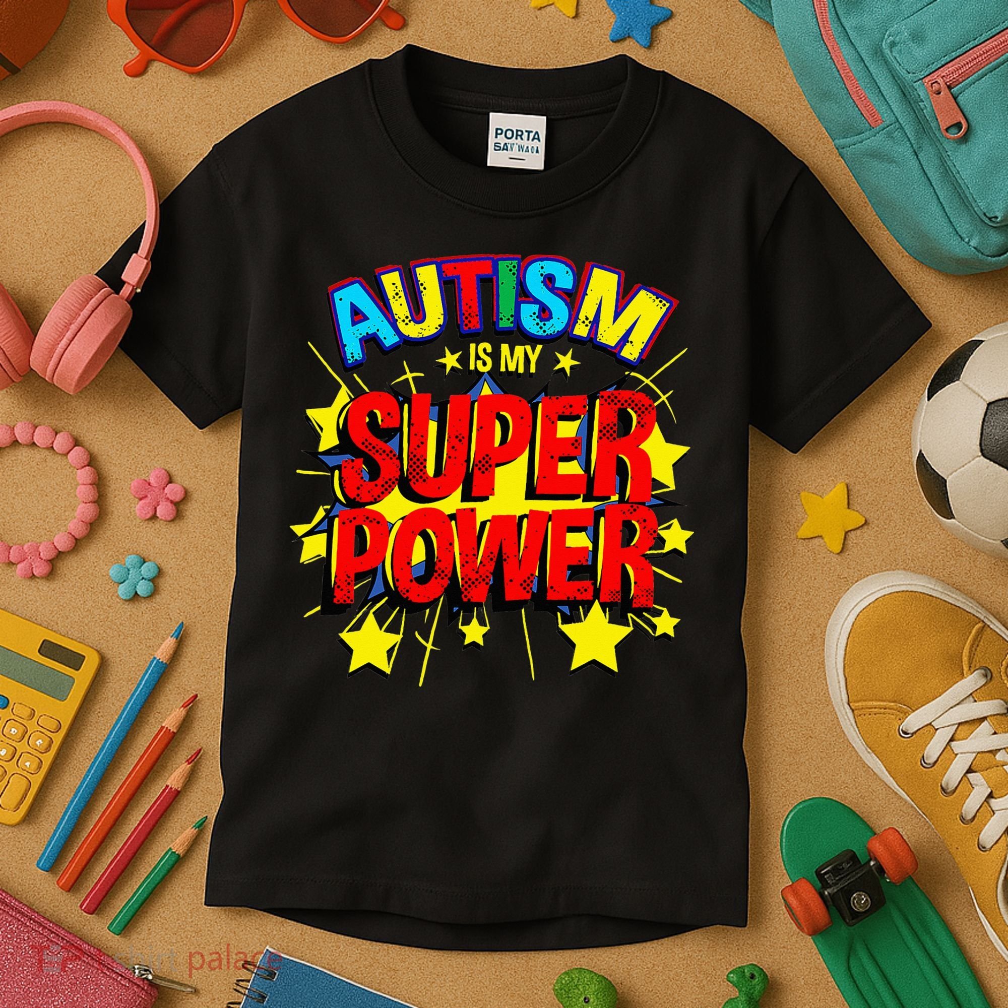 Autism Is My Superpower Autism Awareness Kids T-Shirt