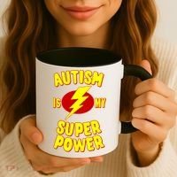 Autism Is My Super Power Cool Gift Coffee Mug thumb 3