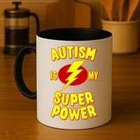 Autism Is My Super Power Cool Gift Coffee Mug thumb 4