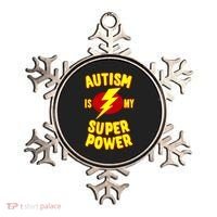 Autism Is My Super Power Cool Gift Ornament thumb 0