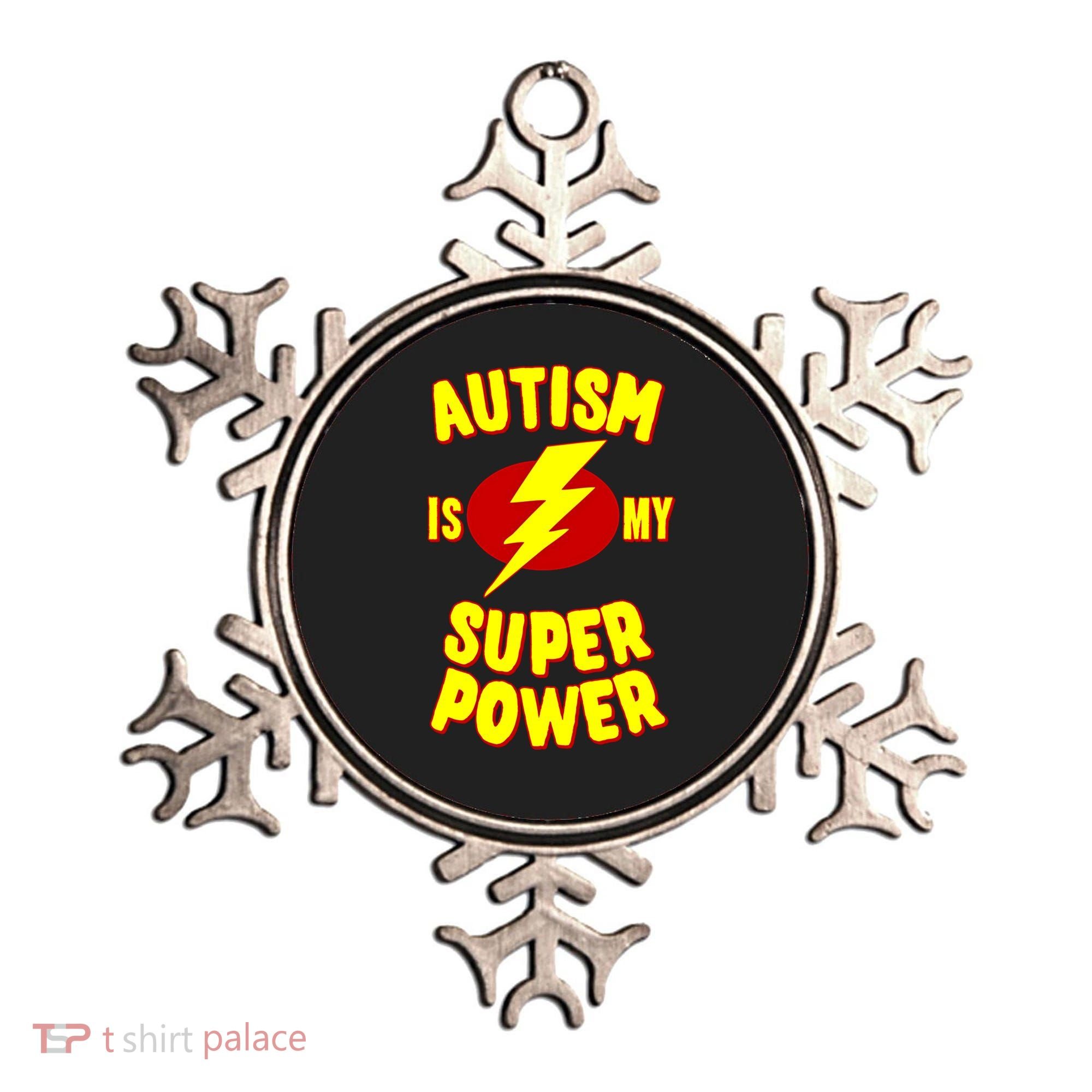 Autism Is My Super Power Cool Gift Ornament