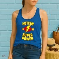 Autism Is My Super Power Cool Gift Women's Tank Top thumb 2