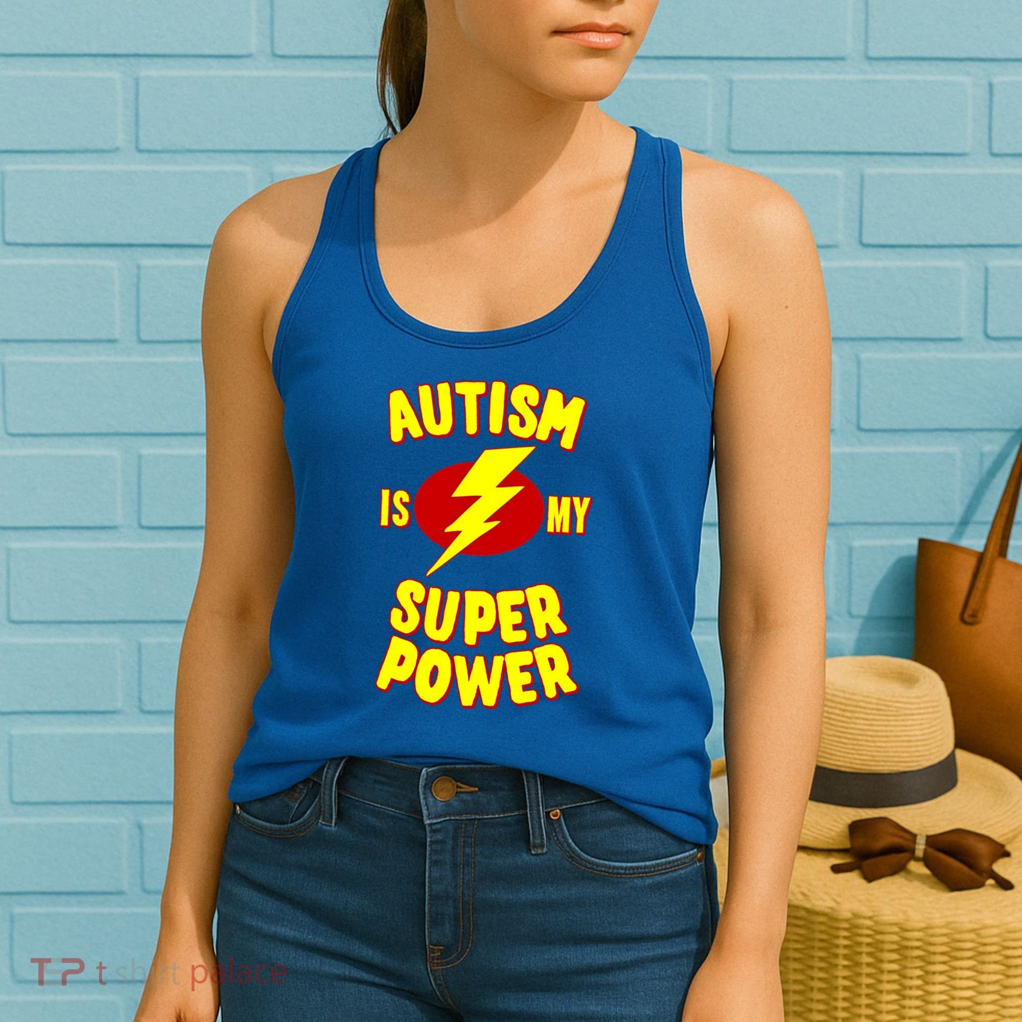 Autism Is My Super Power Cool Gift Women's Tank Top