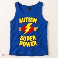 Autism Is My Super Power Cool Gift Tank Top thumb 2