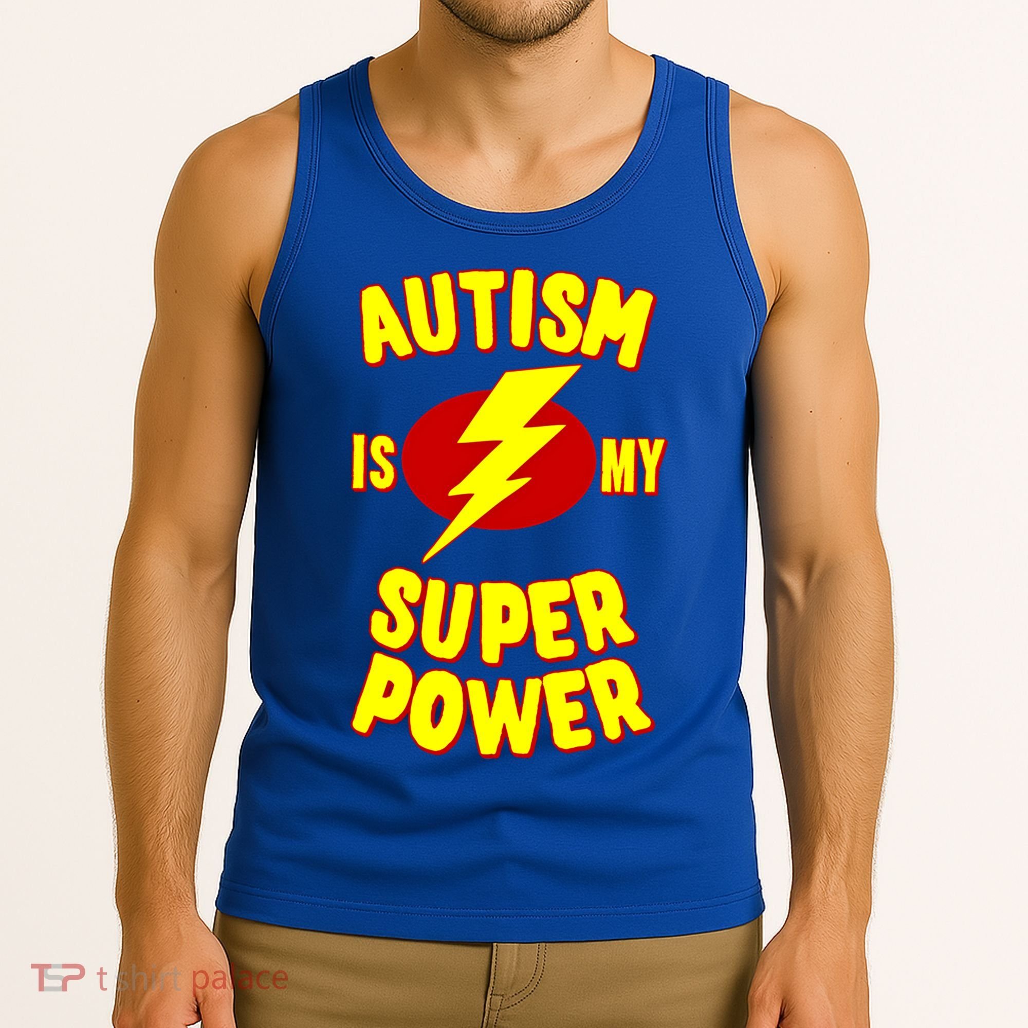 Autism Is My Super Power Cool Gift Tank Top
