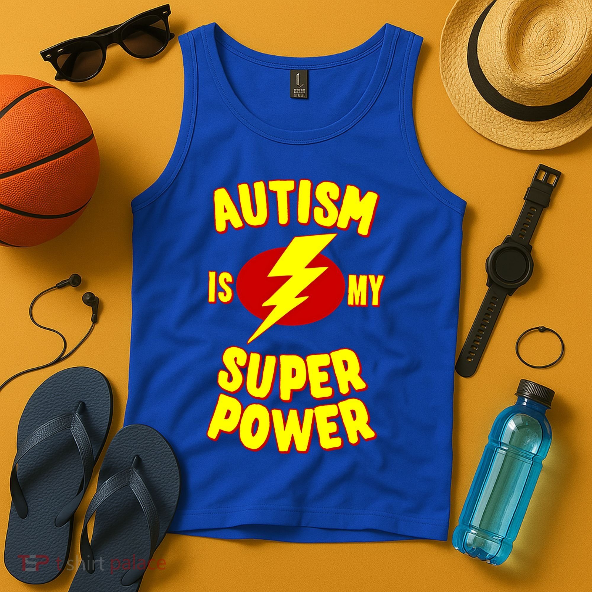 Autism Is My Super Power Cool Gift Tank Top