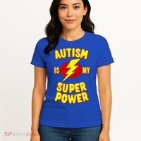 Autism Is My Super Power Cool Gift Women's T-Shirt thumb 4