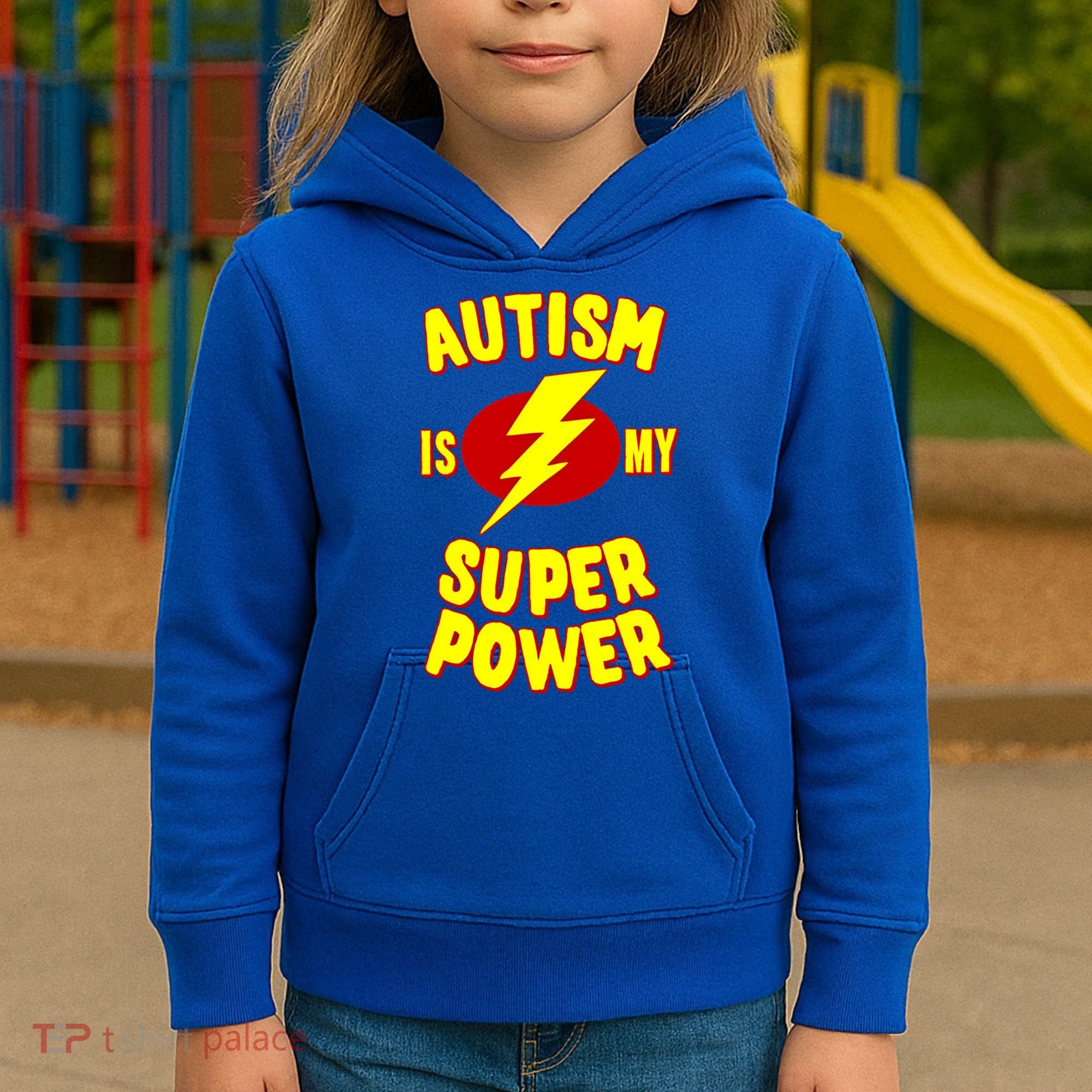Autism Is My Super Power Cool Gift Kids Hoodie