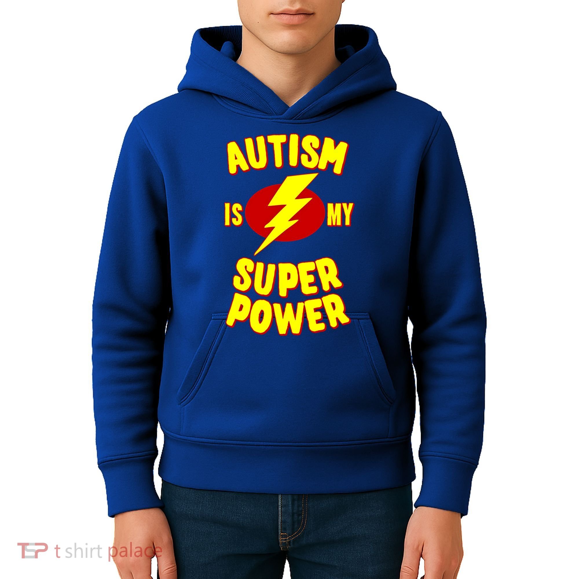 Autism Is My Super Power Cool Gift Kids Hoodie