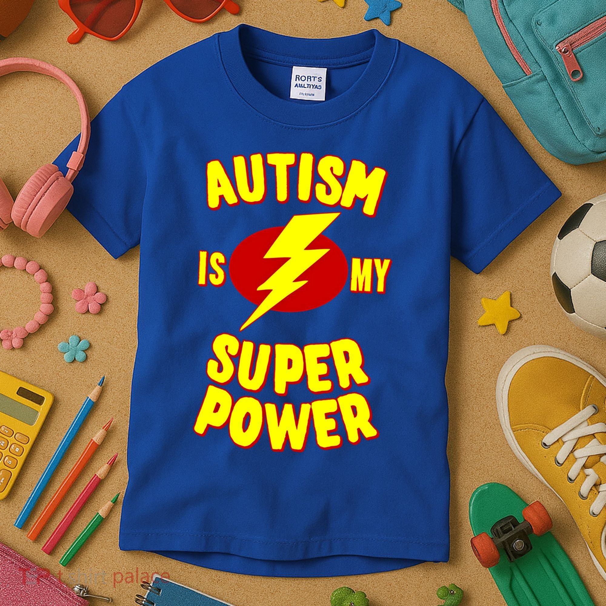 Autism Is My Super Power Cool Gift Kids T-Shirt