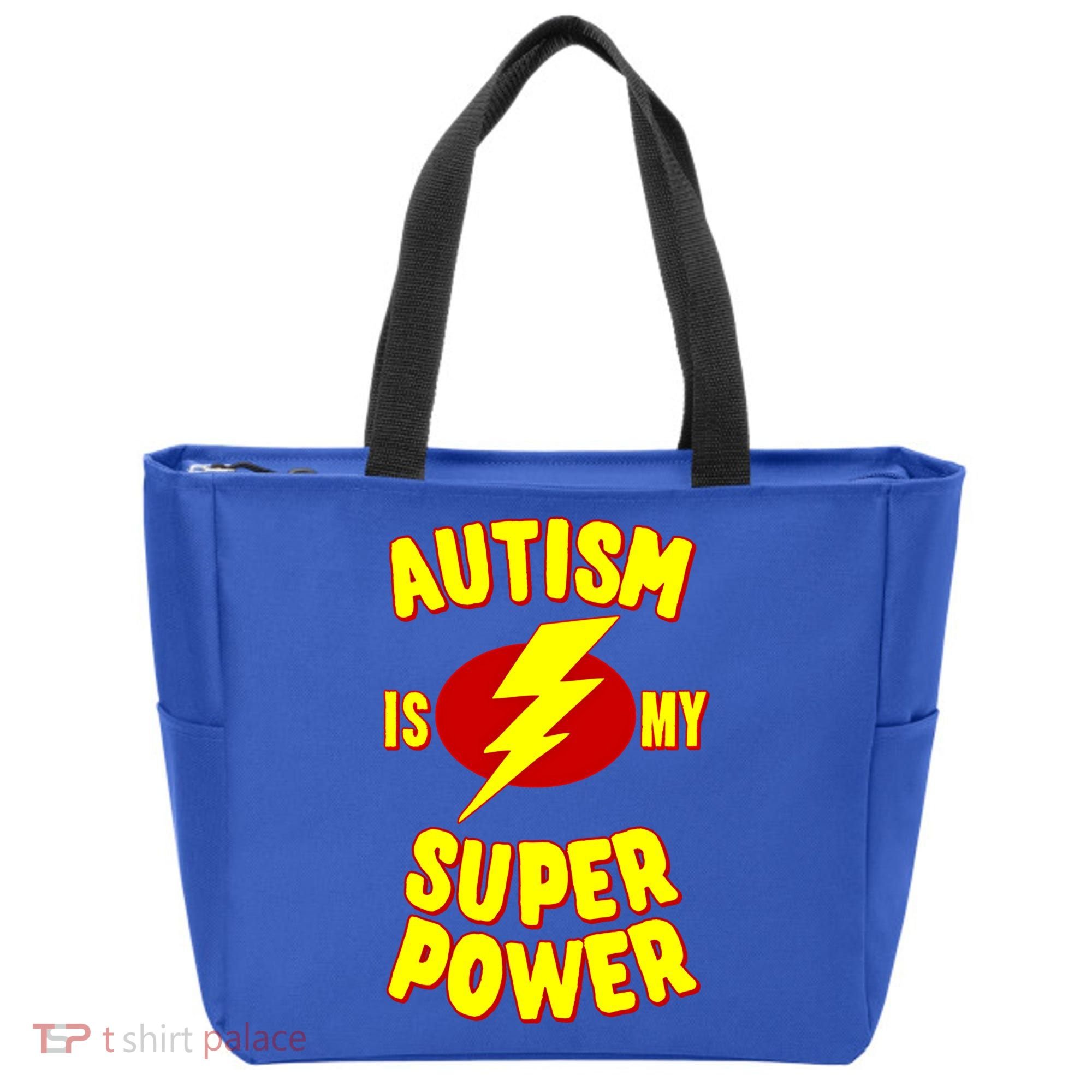 Autism Is My Super Power Cool Gift Tote Bag